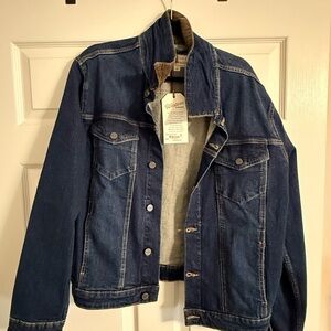 Tecovas Men's Large Blue Denim Trucker Jacket